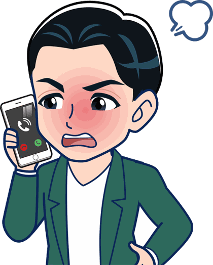 驚いて声を上げる先生
