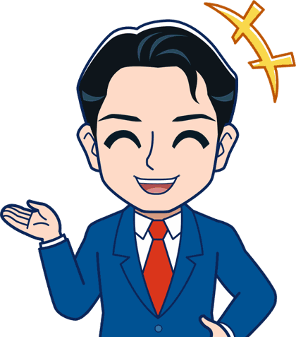 笑顔で提案するルキサスの担当者